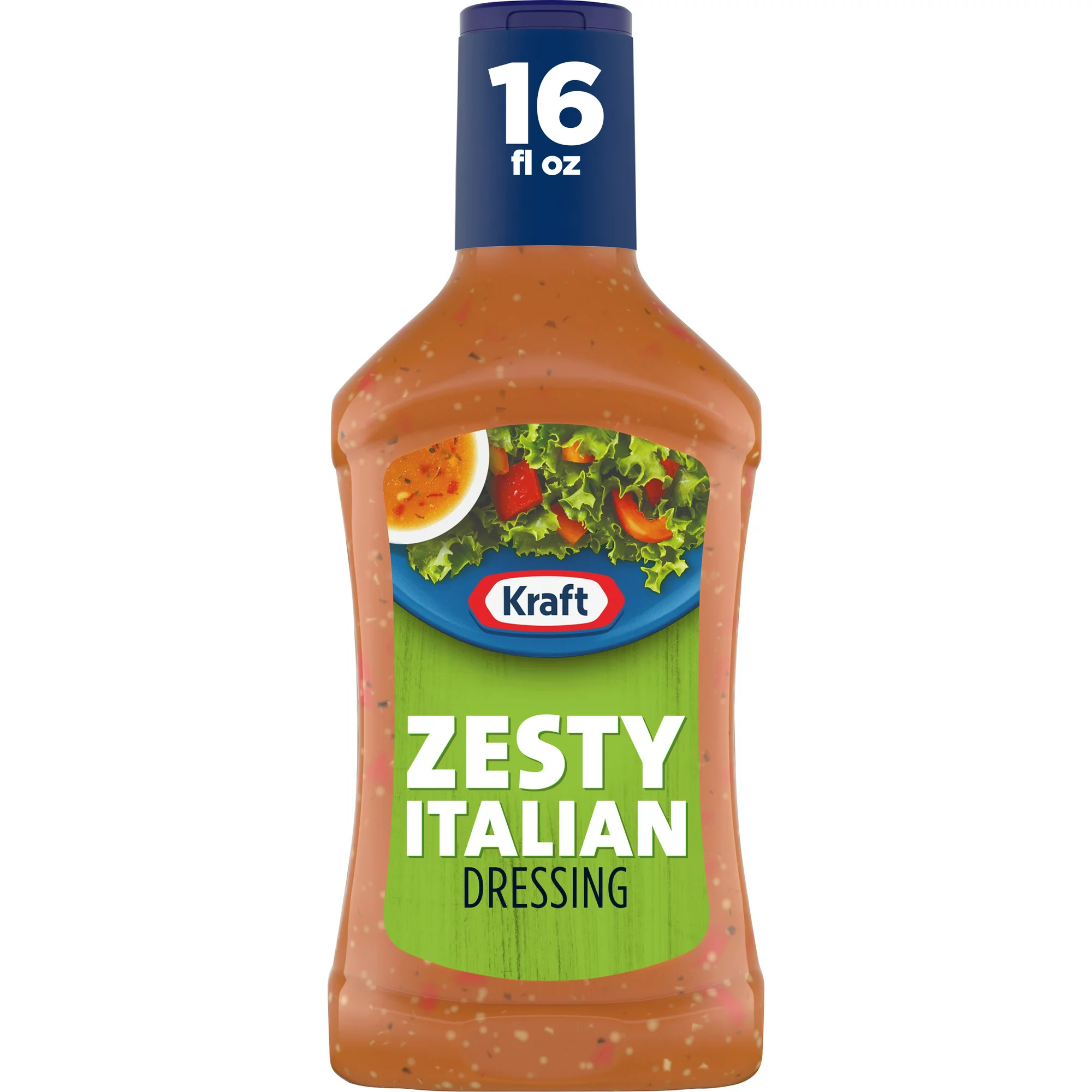 Buy Online Kraft Zesty Italian Salad Dressing, 16 fl oz Bottle Kesar